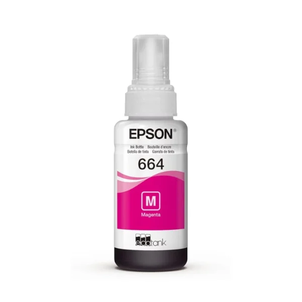 Botella de Tinta Epson T664 Magenta 70ml – Calidad y Precisión - Imagen 2