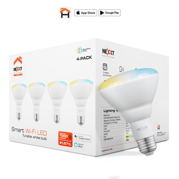 Kit de Bombillas LED inteligente Wi-fi, 4 unidades - Imagen 1